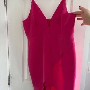 Cotton candy hot pink dress